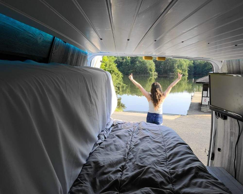 Hacks on how to live outside of your campervan and stay organized.