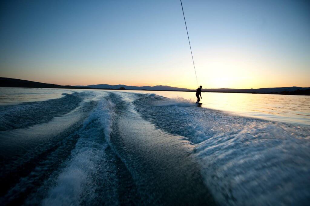 wake boarding at Lake Lure