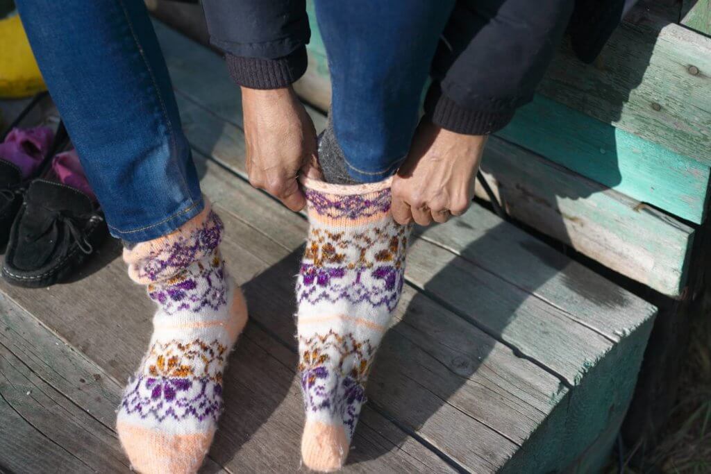 cute socks for camper van winter essentials