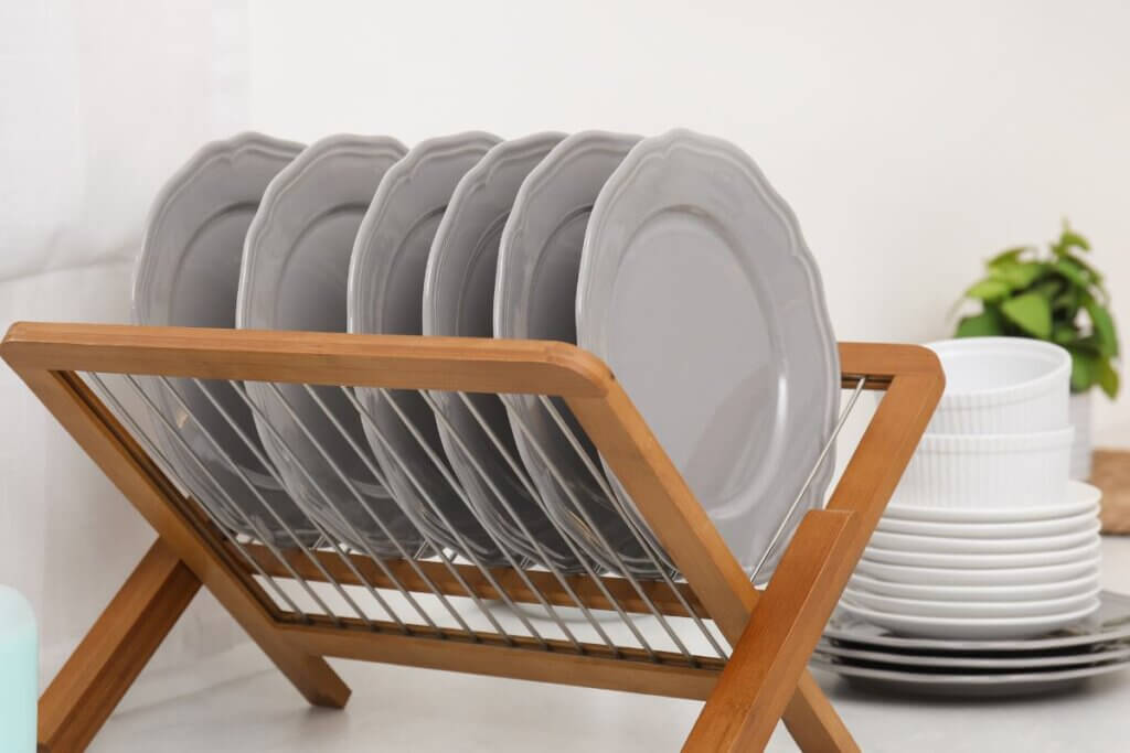 dish drying rack for camper van kitchens