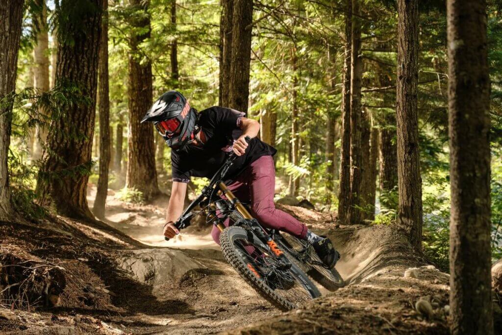 Bike riding trail in Uwharrie National Forest