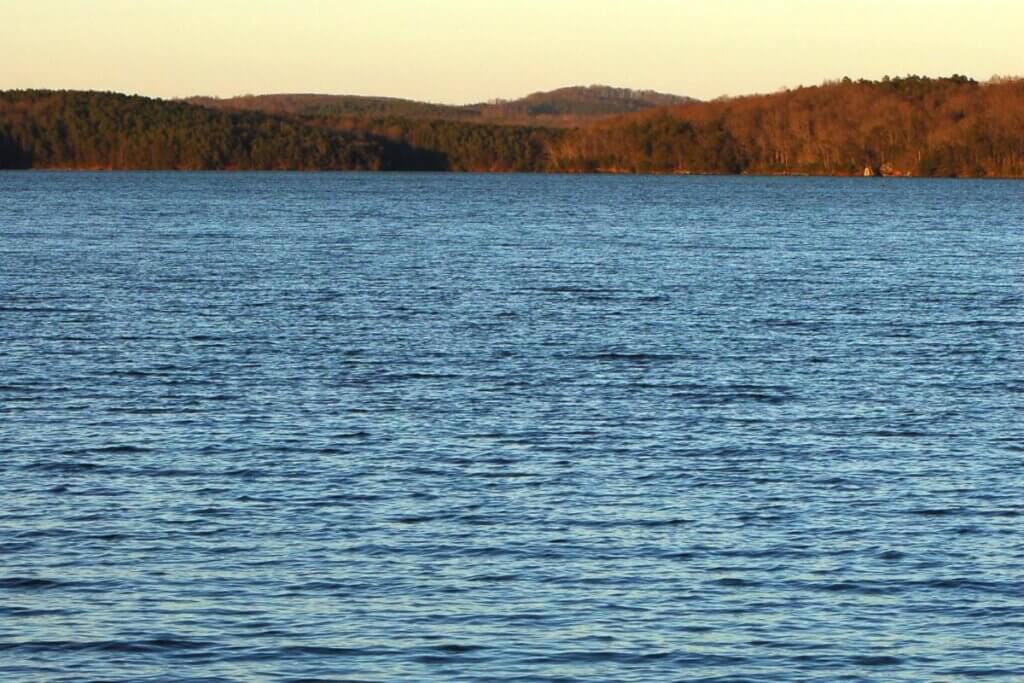 a view of Badin Lake in Uwharrie