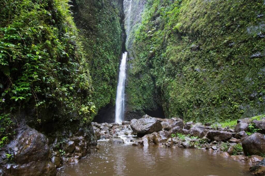 the bottom of Sacred Falls