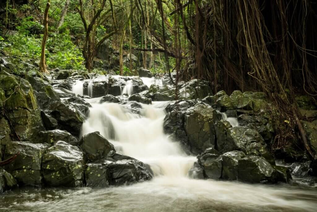 Kapena Falls in Oahu Hawaii