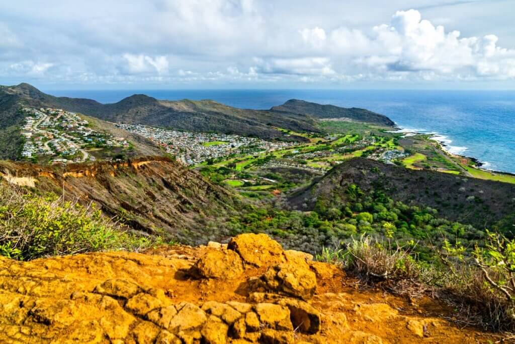 the top of Koko Head Crater and it's 360 views