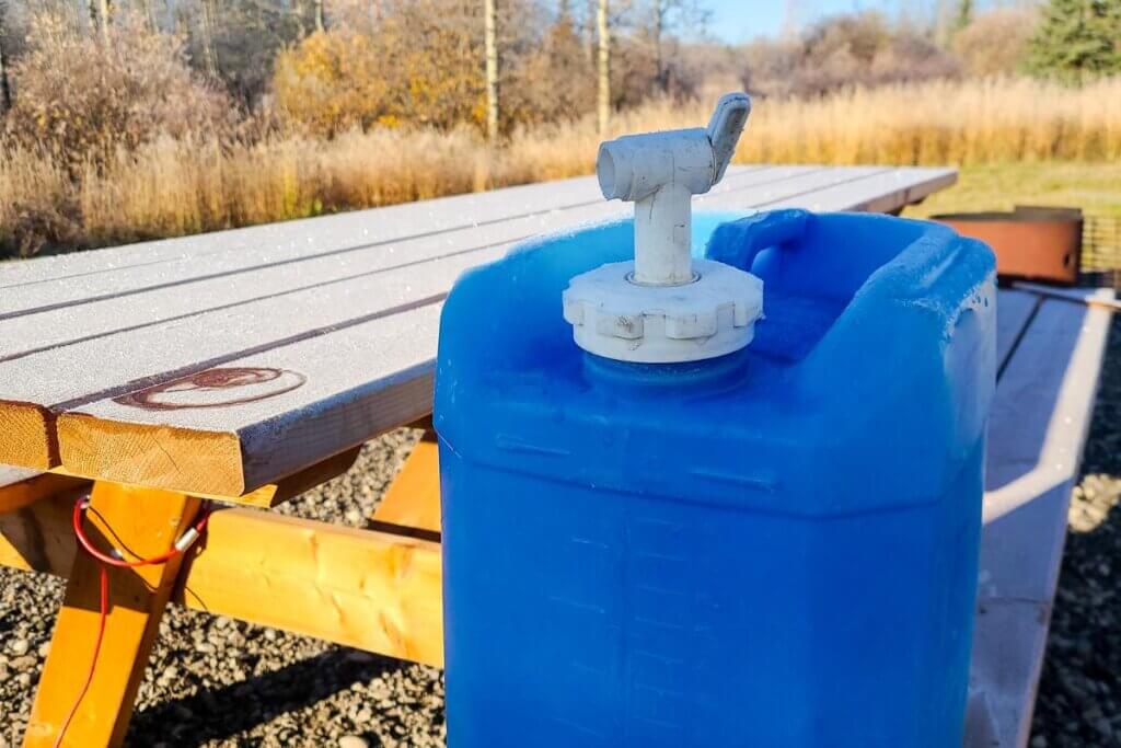 camping water jug for camper van