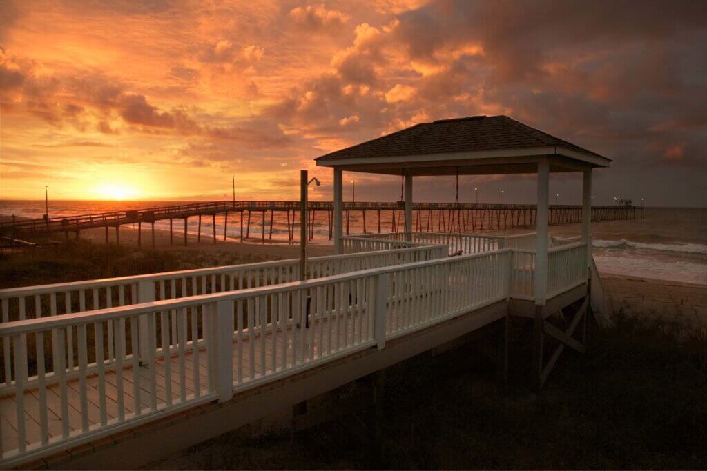 Oak Island boardwalk and Pier