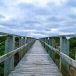 boark walk near Oak Island Light House