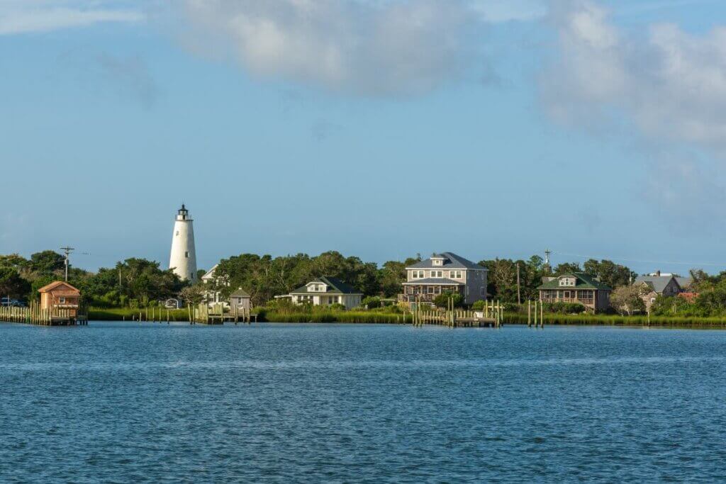 Ocracoke Lighthouse from a distance