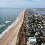 overhead view of Oak Island